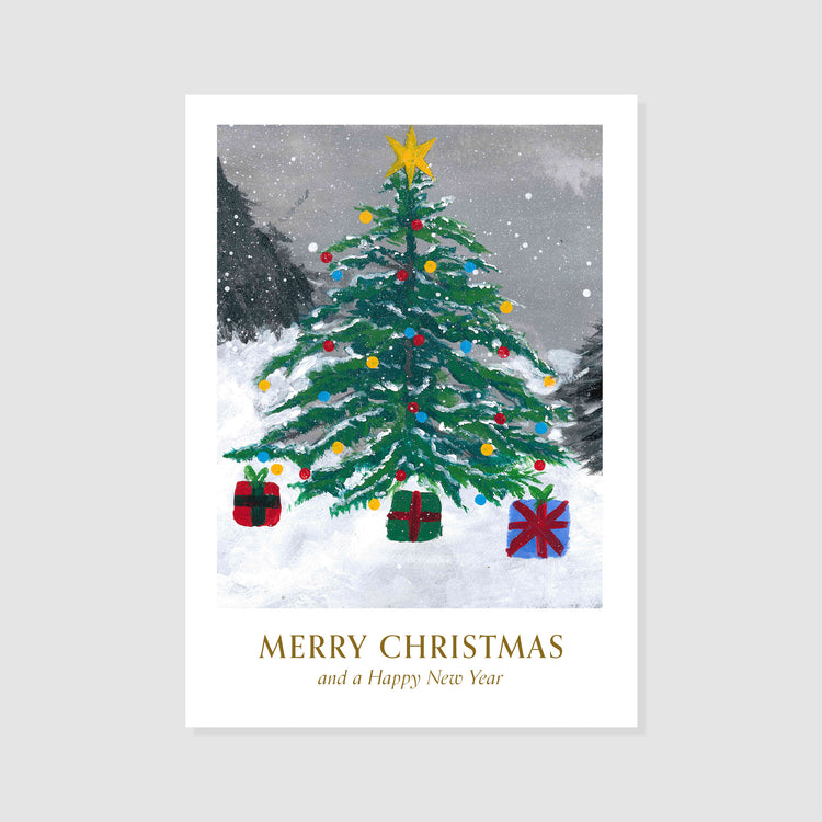 Christmas Tree in the Snow